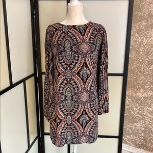 love, Fire Multicolor Paisley Tunic Dress
